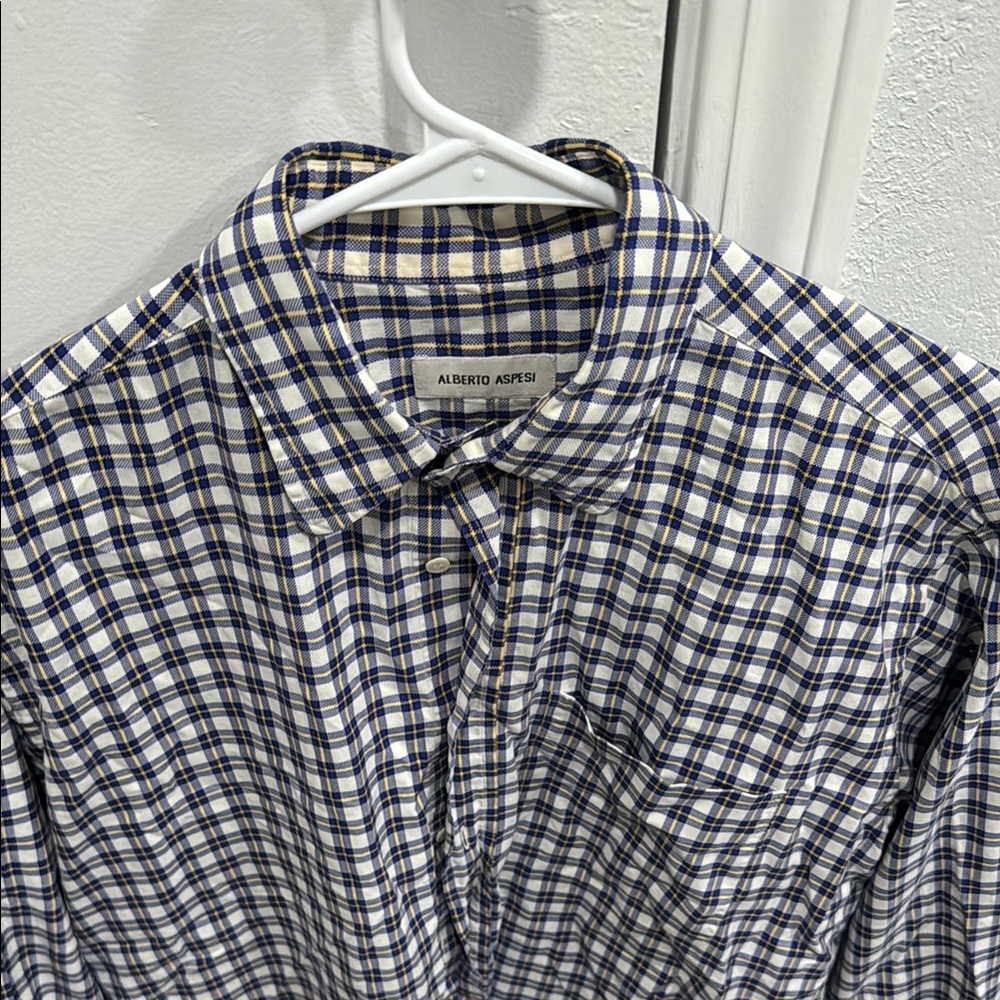 Men's Blue Checkered Shirt